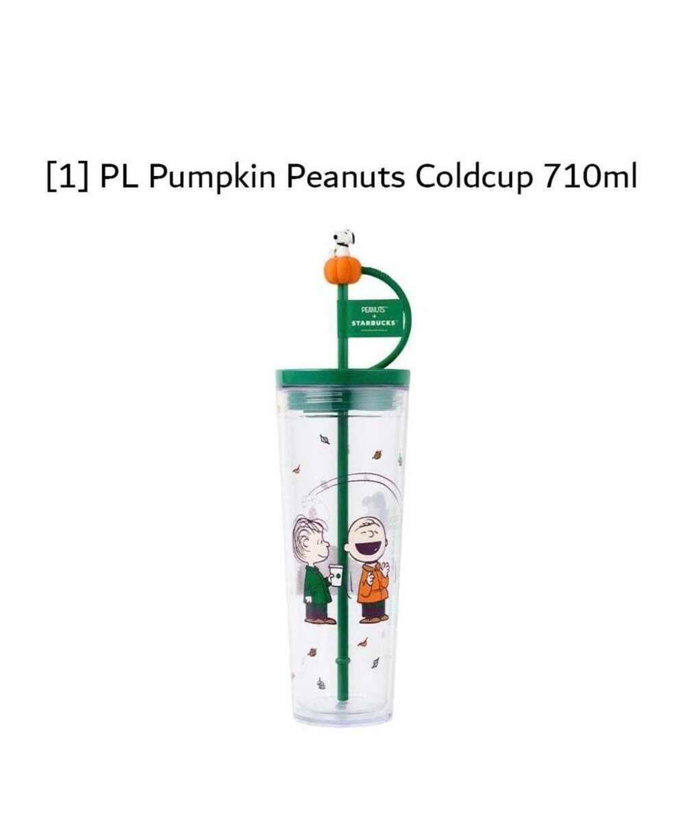 Starbucks Peanuts Snoopy Pumpkin Cold Cup 24oz